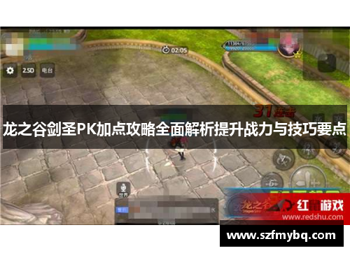 龙之谷剑圣PK加点攻略全面解析提升战力与技巧要点